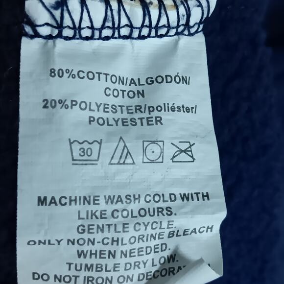 NFL New England Patriots Super Bowl LIII Hoodie Blue Men's Medium Long Sleeve - Picture 8 of 9